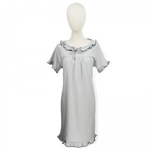 Short Lead Time for White Button Down Shirt -
 Cotton women’s short sleeved Fashion Sleepshirt – HONGHUA