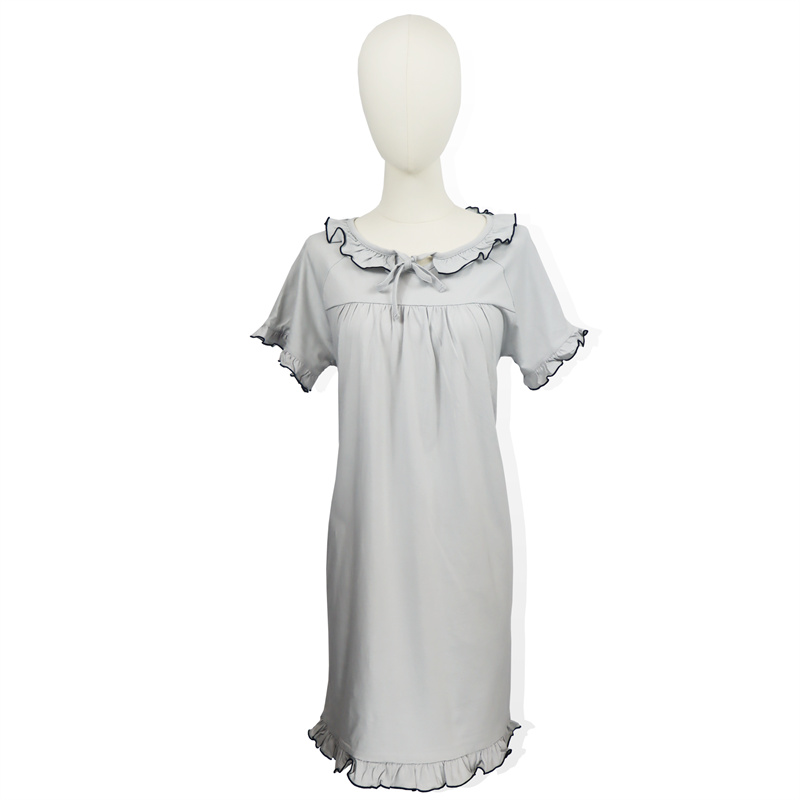 Cheap price Nightdress -
 Cotton women’s short sleeved Fashion Sleepshirt – HONGHUA