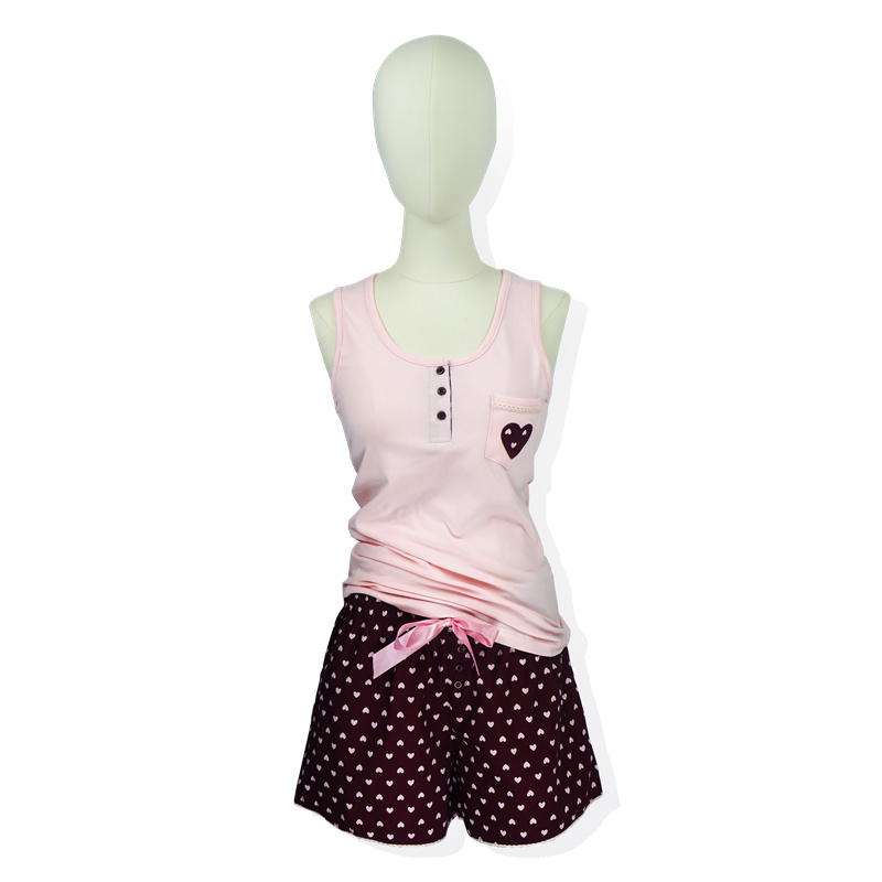 Best Price for Polyester Shirts -
 Cotton Women’s Sleeveless Summer Pajama – HONGHUA