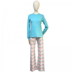2021 New Style Checkered Shirt -
 Emerald Cotton Women’s Long Sleeved Pajama – HONGHUA