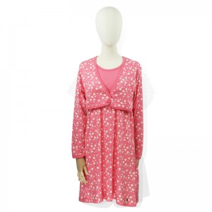 CVC women’s Lactating MAMA Sleepshirt PEACH