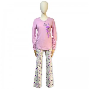 High definition Cotton Knitting -
 Cotton Spandex Women’s Long Sleeved Pajama – HONGHUA