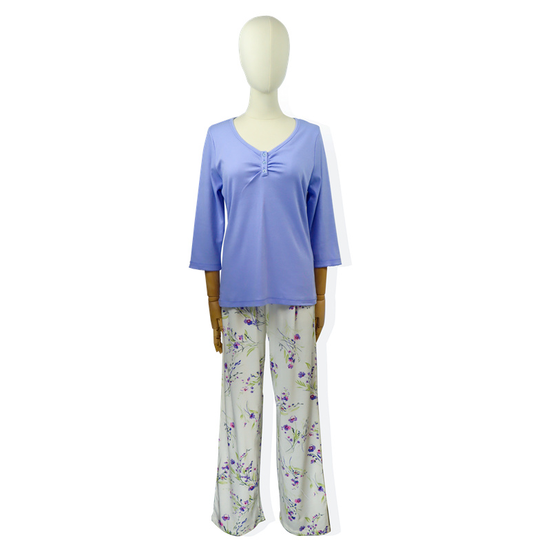 Well-designed Summer Pajamas For Women -
 Cotton Women’s 3/4 Sleeved Pajama – HONGHUA