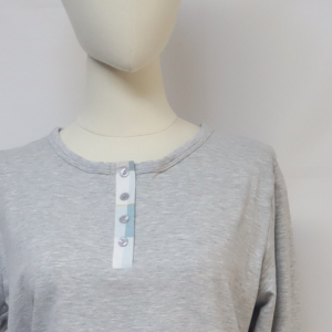 Cotton Women Long Sleeved Pajama Grey