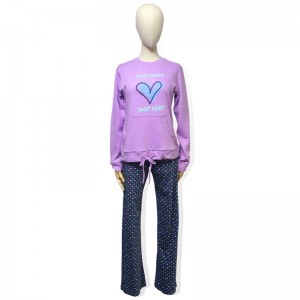 Violet Cotton Women’s Long Sleeved Pajama